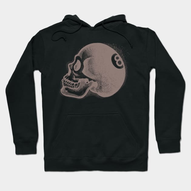 Eight Ball Skull Hoodie by fakeface